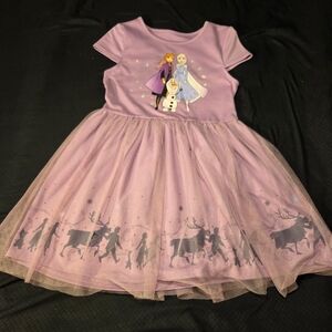 Disney Frozen Kids Dress - Purple